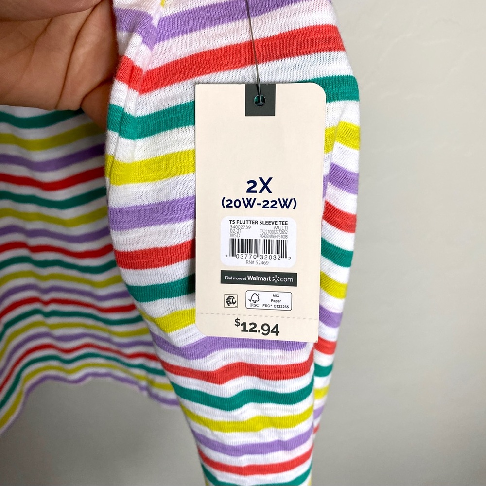NWT Terra & Sky Size 2X Striped Top - Picture 5 of 8